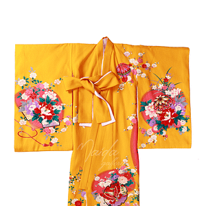 Kimono Kids Yellow Flower