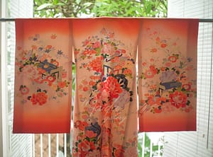 Kimono Anak Bunga Emroidery