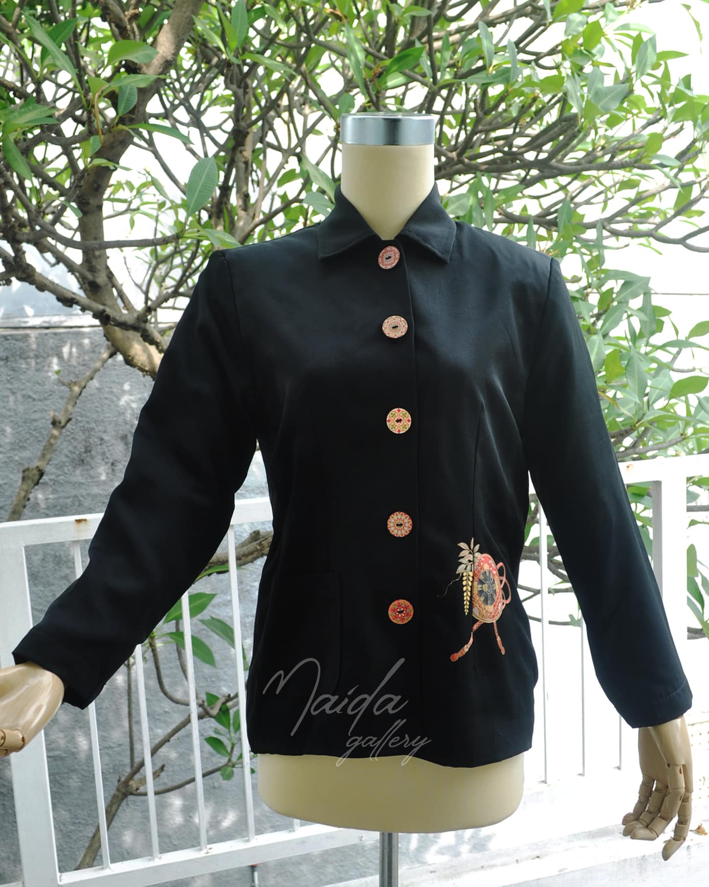 08 - Jacket Hitam Ribbon