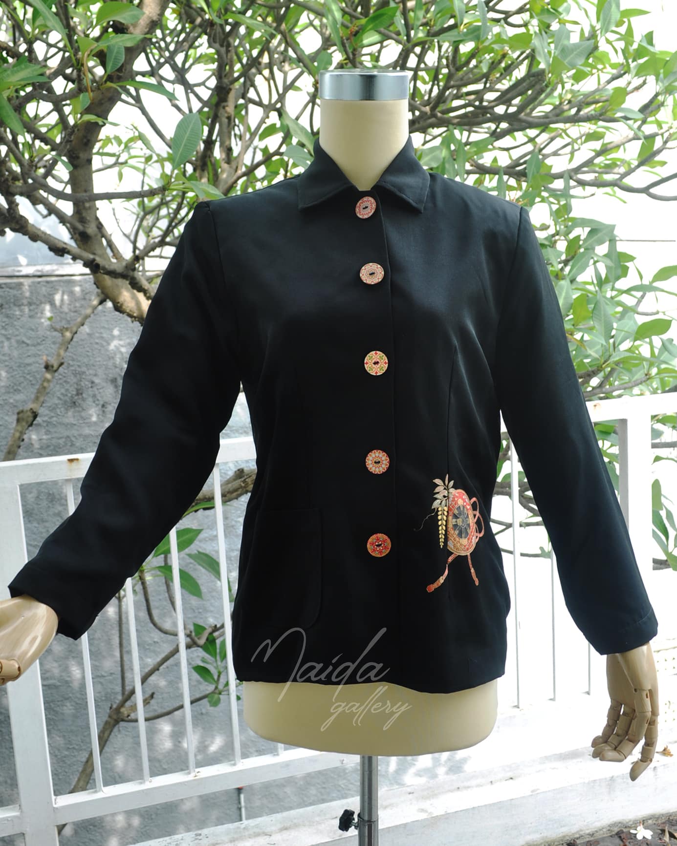 07 - Jacket Hitam Ribbon