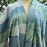 Outer Kimono Shibori Blue-Green