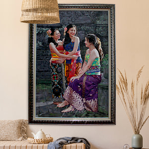 Lukisan 3 Wanita Bali